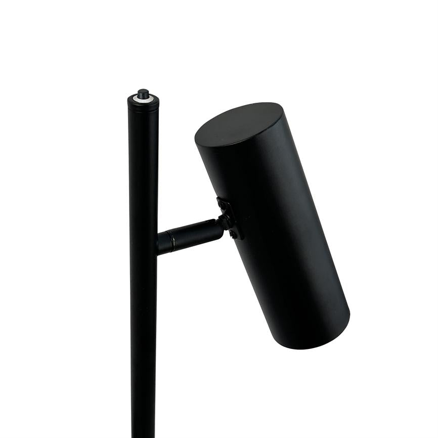 Dyberg Larsen Karlo2 gulvlampe sort 2 spots leselampe
