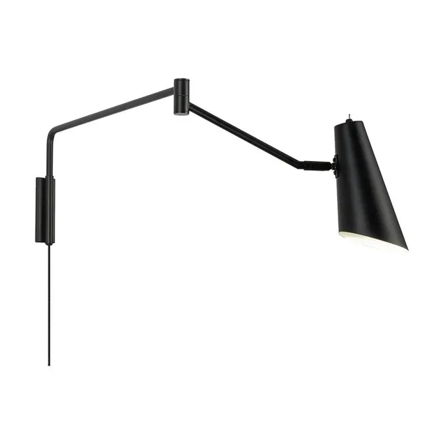 Dyberg Larsen Noa vegglampe sort justerbar