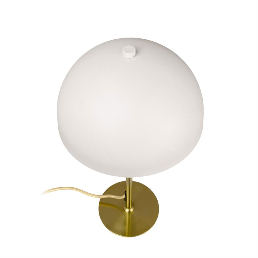 Dyberg Larsen Stockholm bordlampe hvit messing