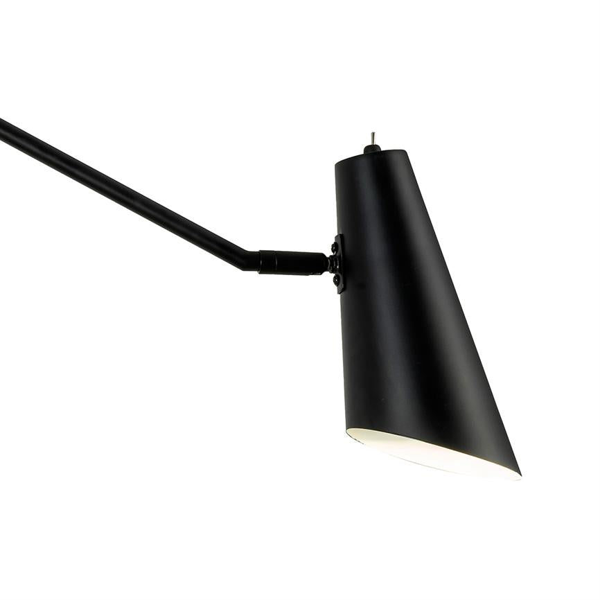 Dyberg Larsen Noa vegglampe sort justerbar