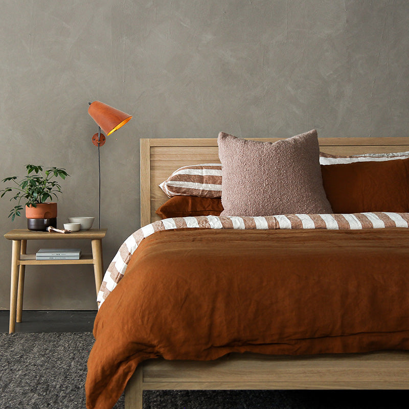 Zlamp Erik 230-19 vegglampe kort cognac skinn dimbar