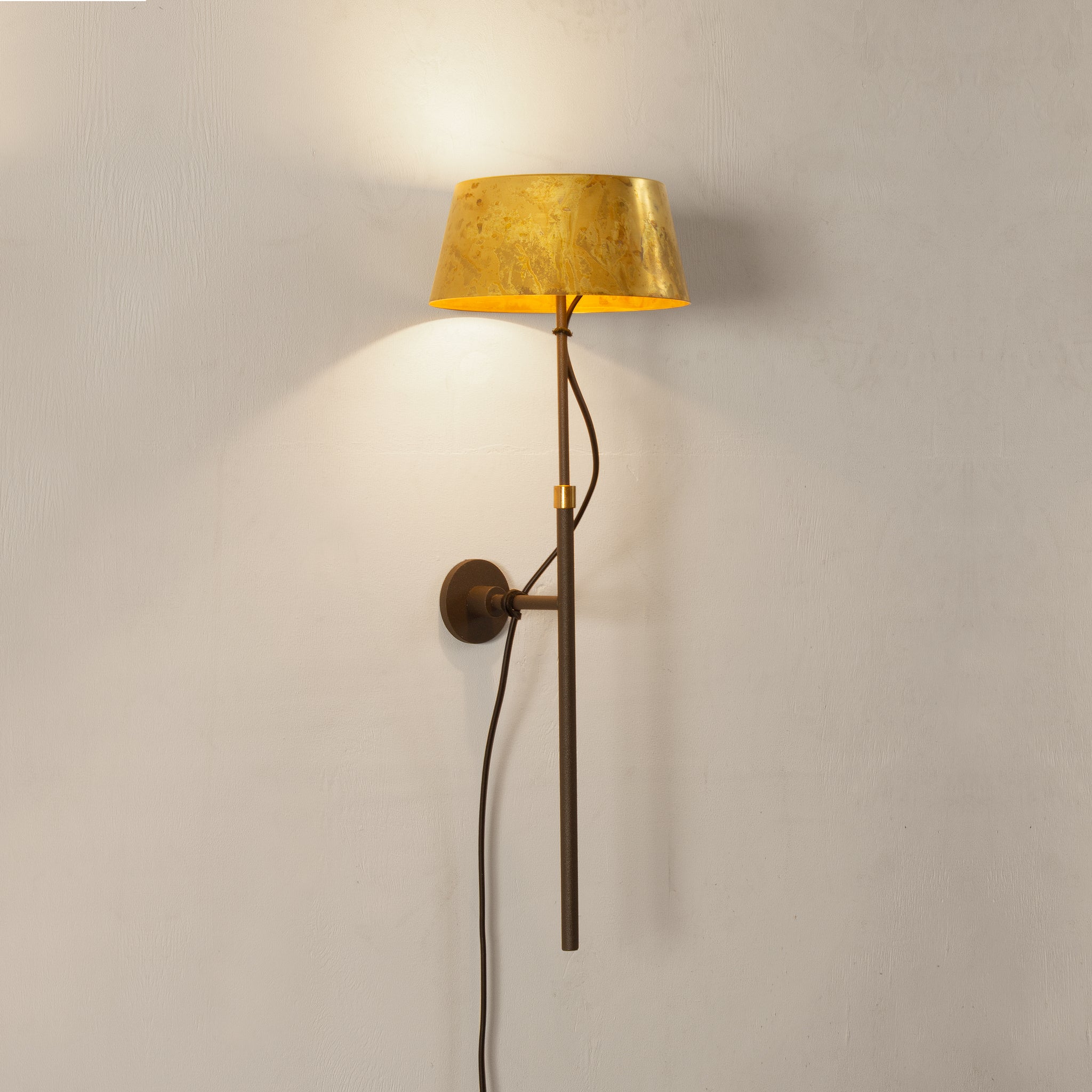 Zlamp Karl 931-1512 vegglampe liten messing