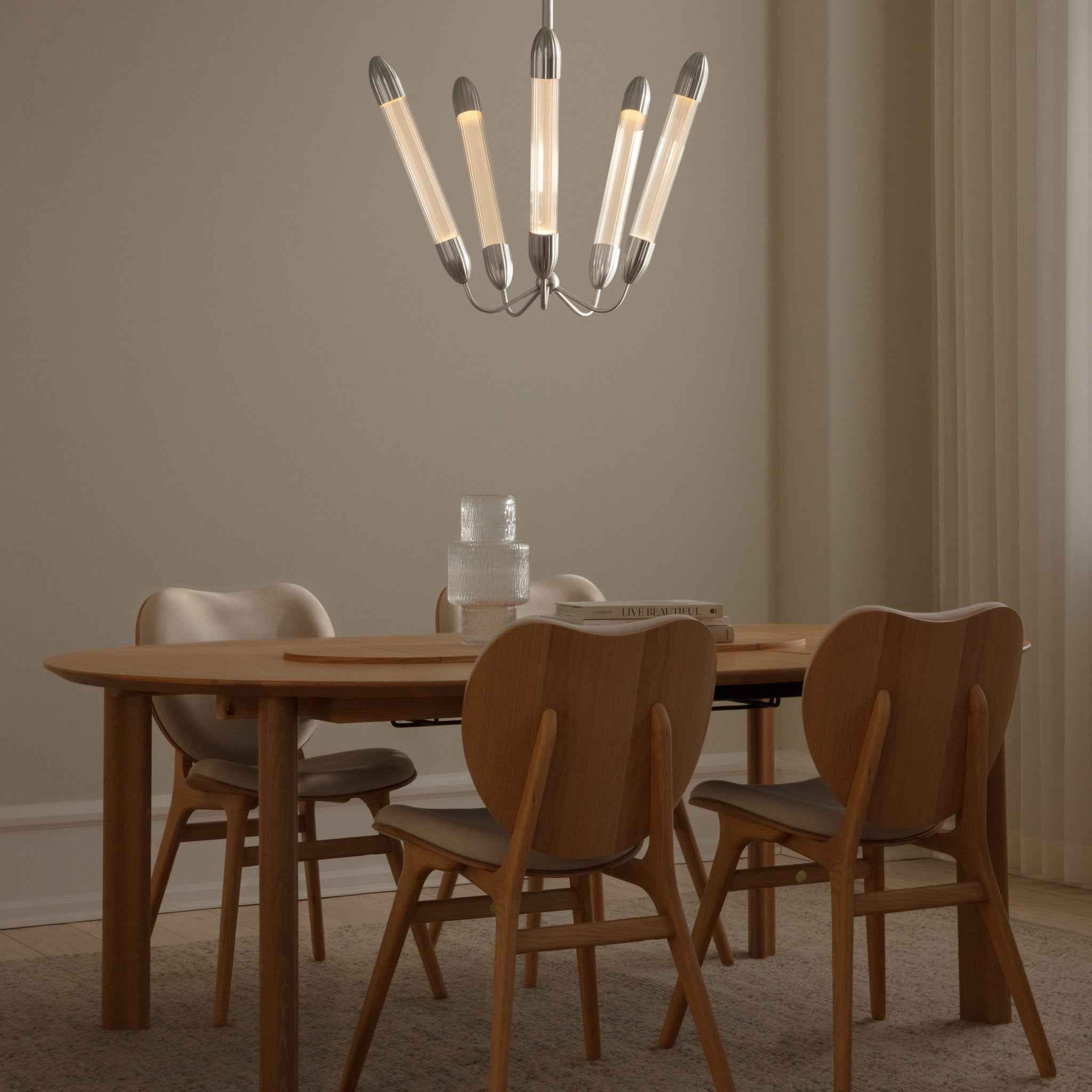 Umage Lemon Squeeze Penta pendellampe stål 5-armet glass