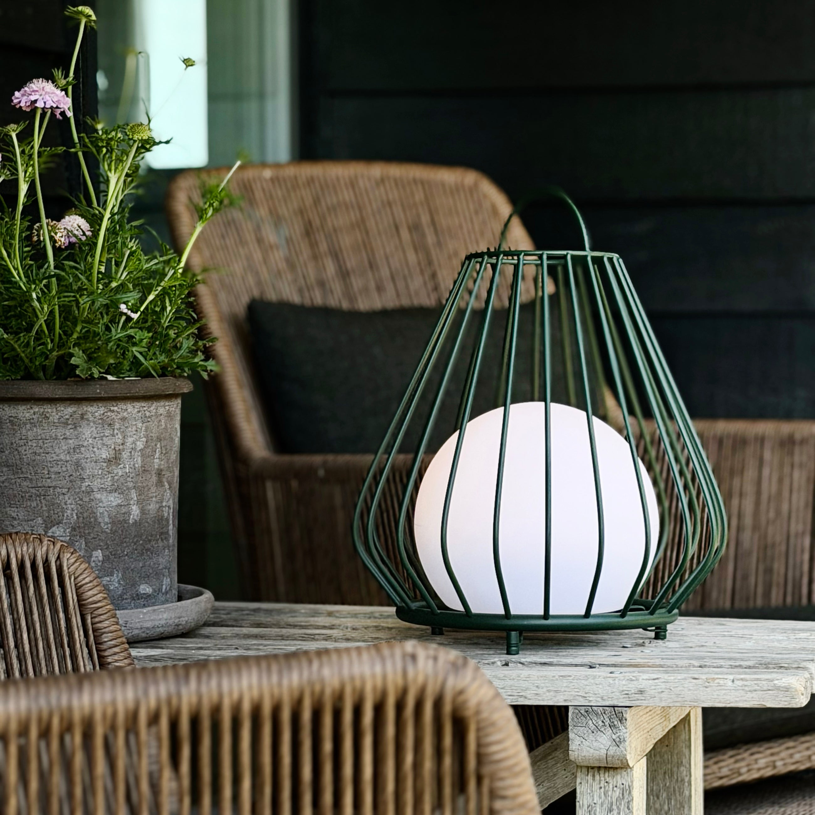 Dyberg Larsen Evesham Lanterne Medium grønn solar
