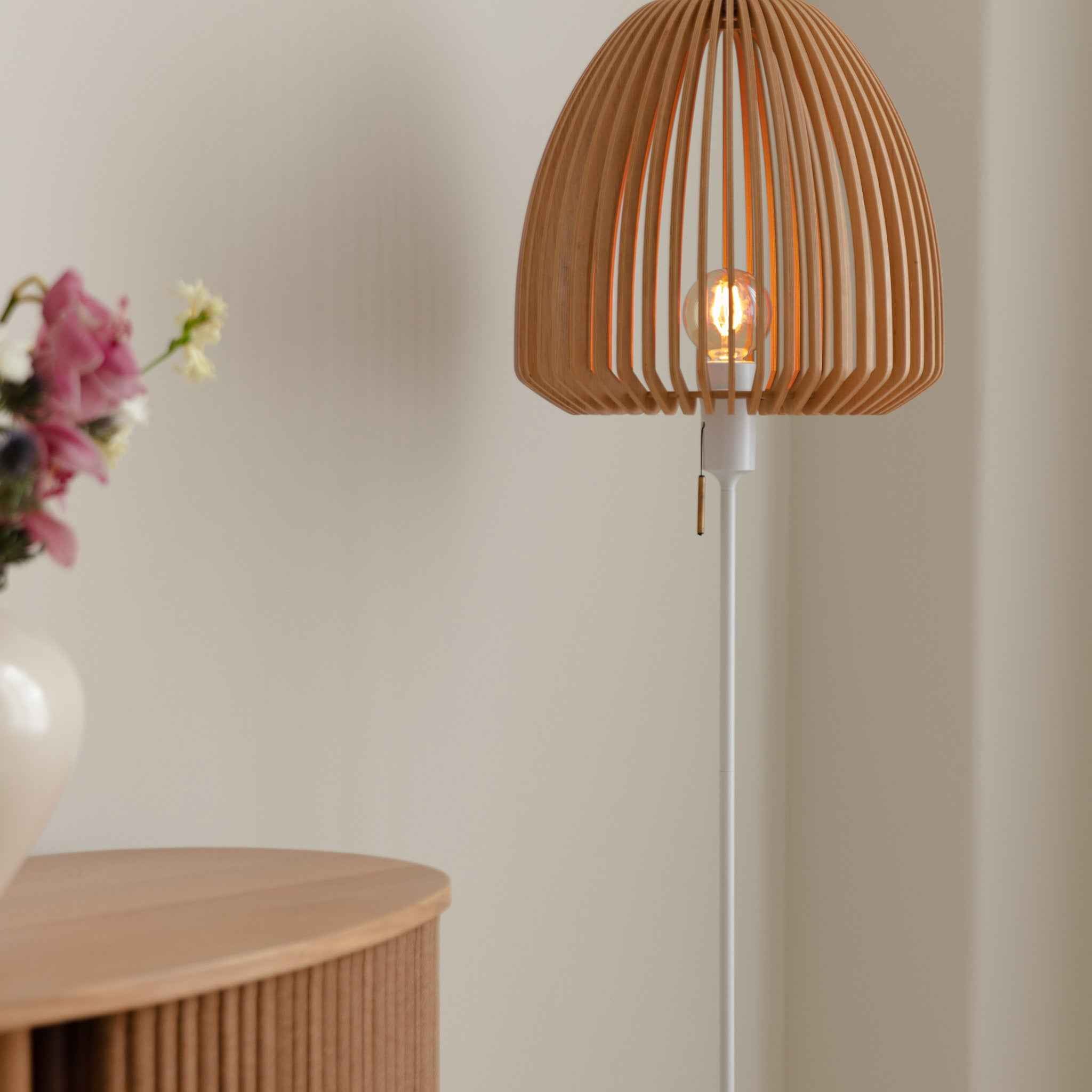 Umage Clava Wood lampskjerm tre pendel skulptur