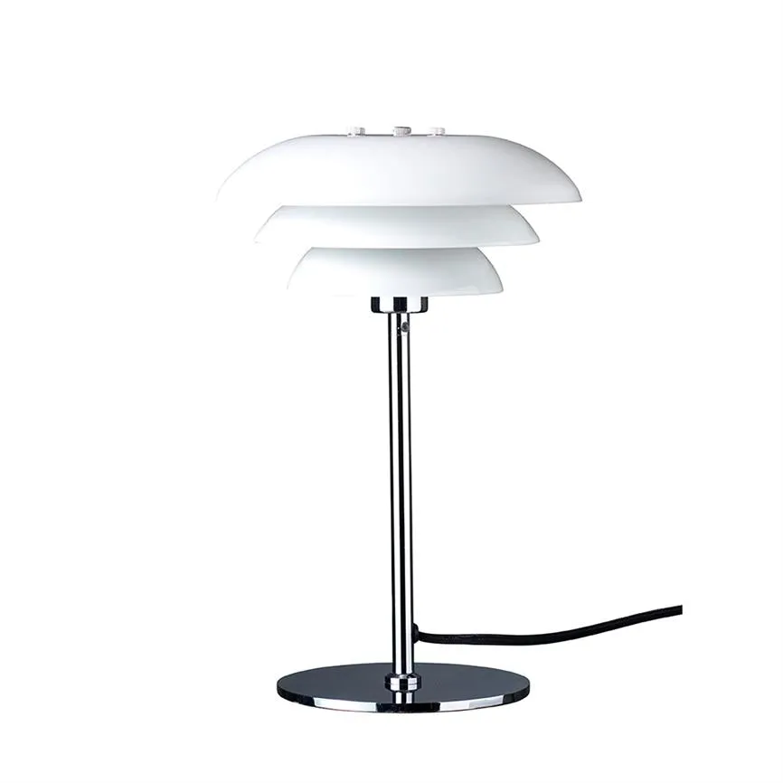 Dyberg Larsen DL20 bordlampe opal kromfot