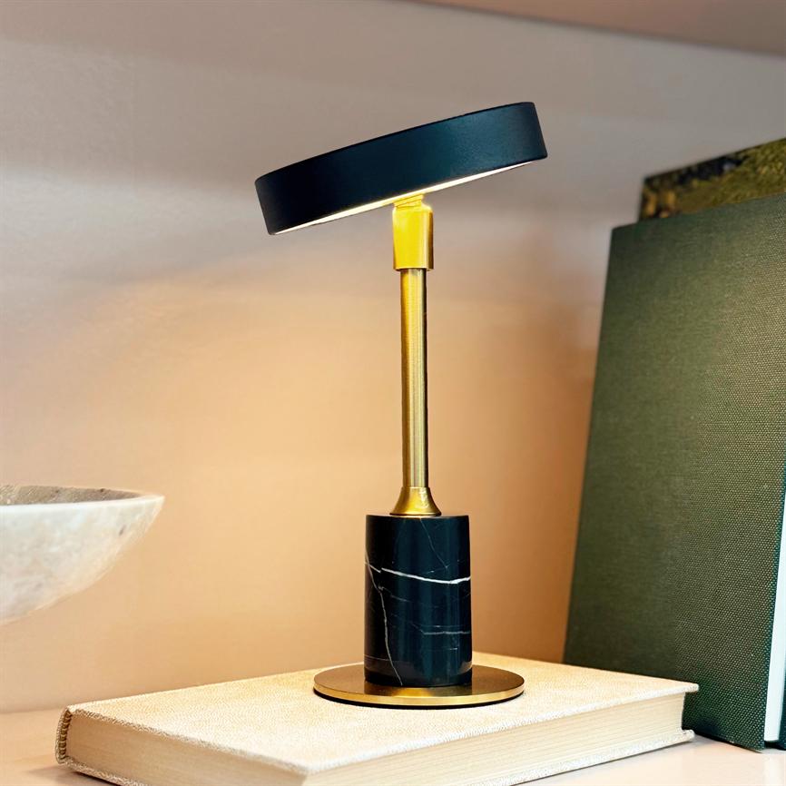 Dyberg Larsen Starlight Mini bordlampe 2pk svart marmor