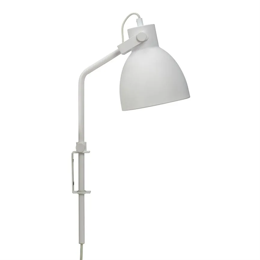 Dyberg Larsen Coast vegglampe hvit leselys