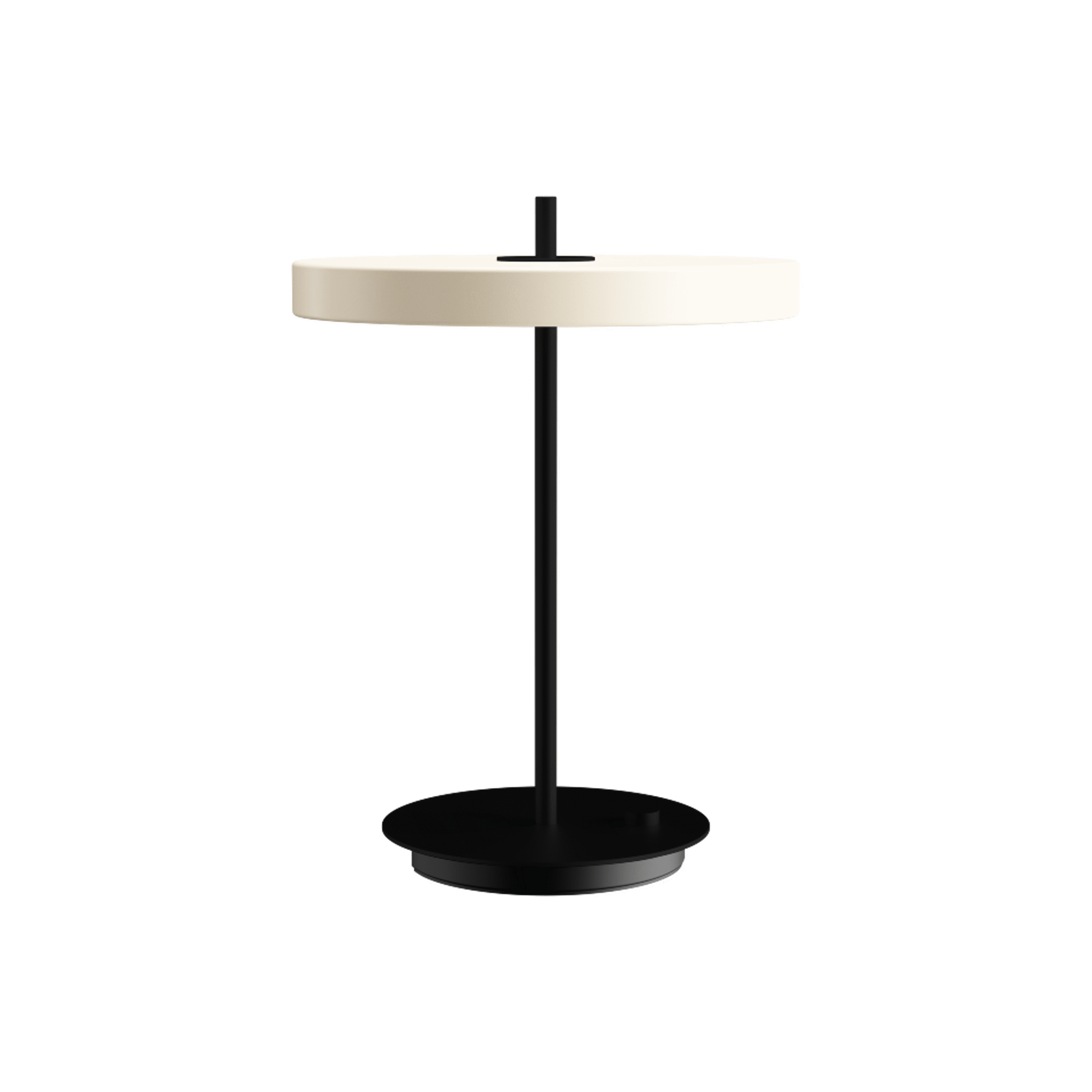 UMAGE Asteria bordlampe perlehvit USB-lading LED
