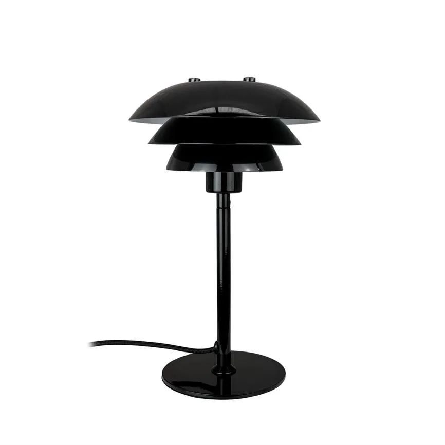 Dyberg Larsen Sixteen bordlampe svart blank 25 cm