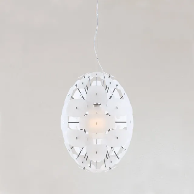 Zlamp The Egg 655-4060 pendel 60 cm hvit