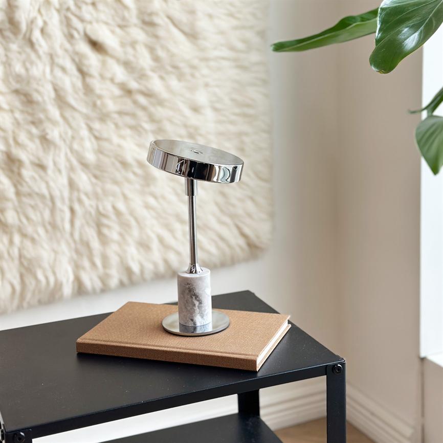 Dyberg Larsen Starlight Mini bordlampe krom