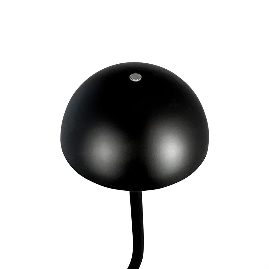 Dyberg Larsen Fonzy bordlampe LED sort oppladbar