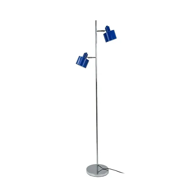 Dyberg Larsen Ocean gulvlampe blå krom retro