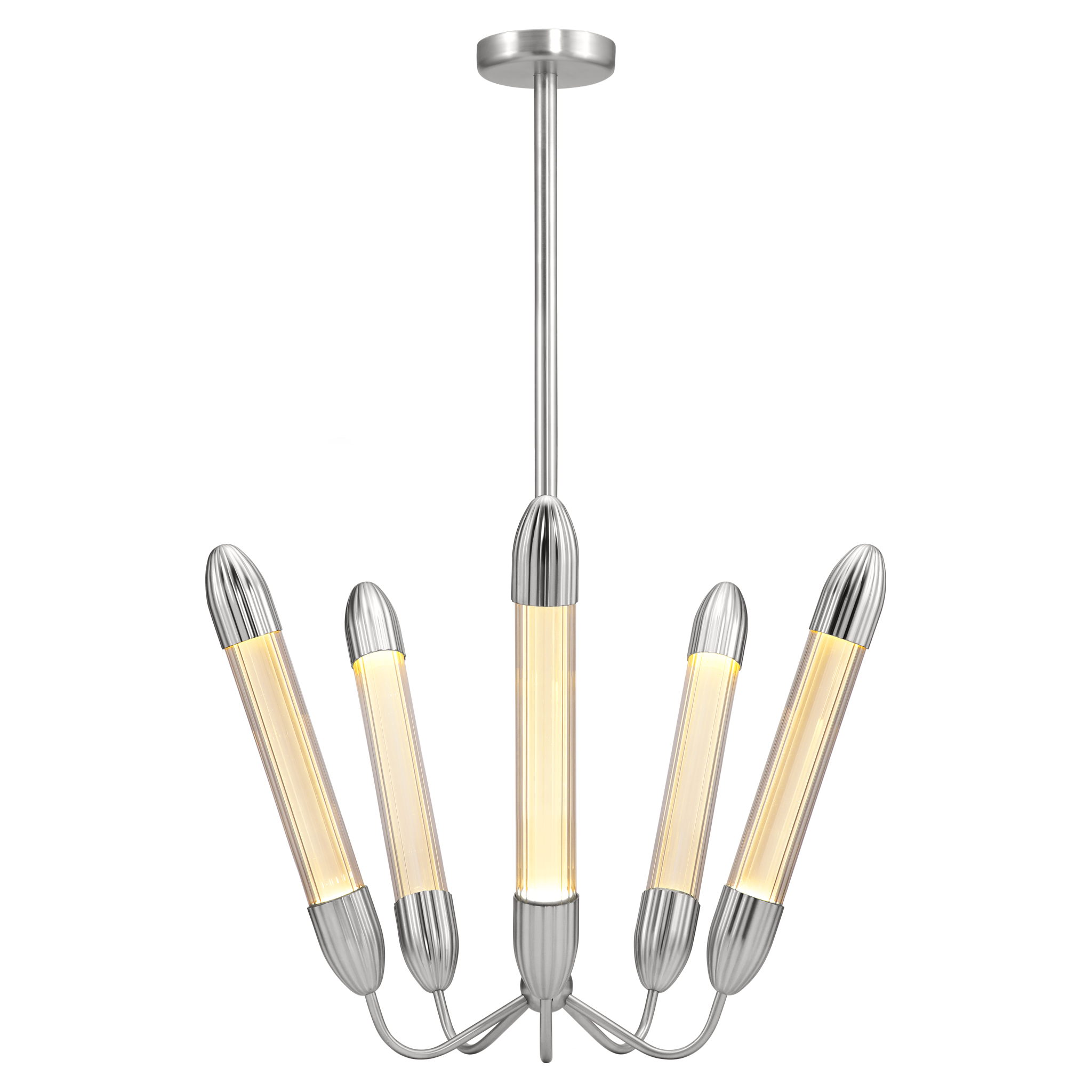 Umage Lemon Squeeze Penta pendellampe stål 5-armet glass