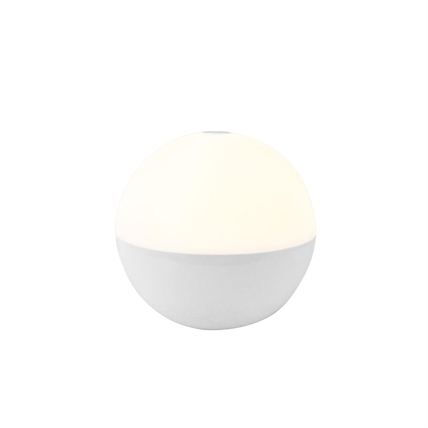 Dyberg Larsen Alba Light Ball bordlampe hvit oppladbar