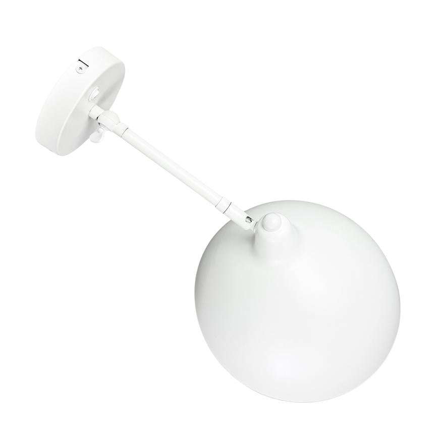 Dyberg Larsen Futura vegglampe hvit justerbar skjerm