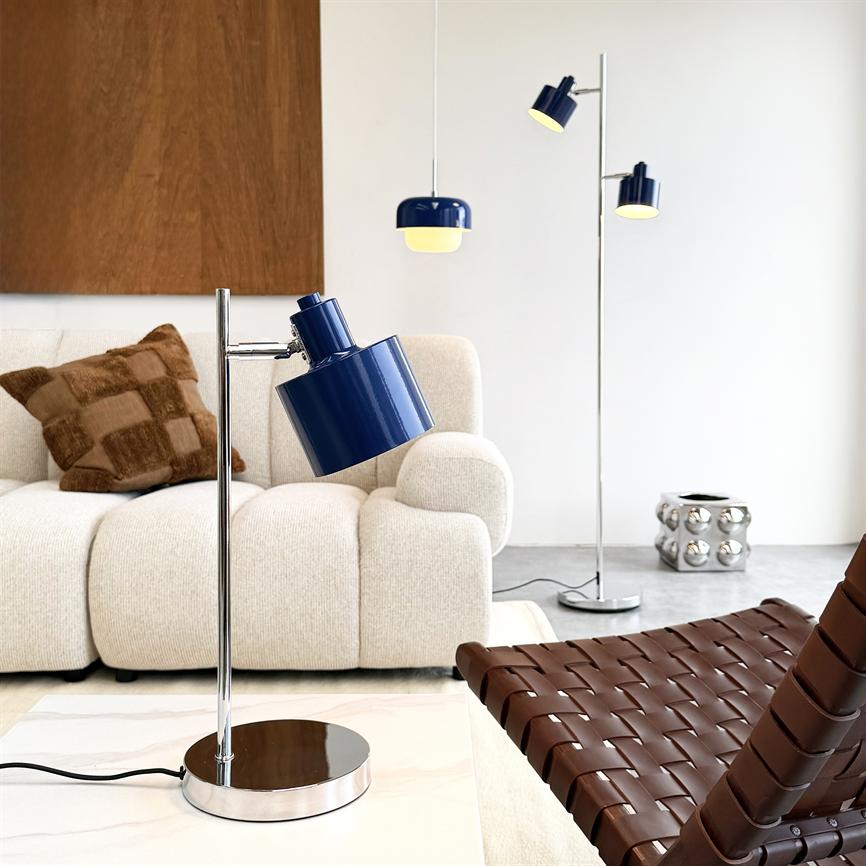 Dyberg Larsen Ocean bordlampe blå krom