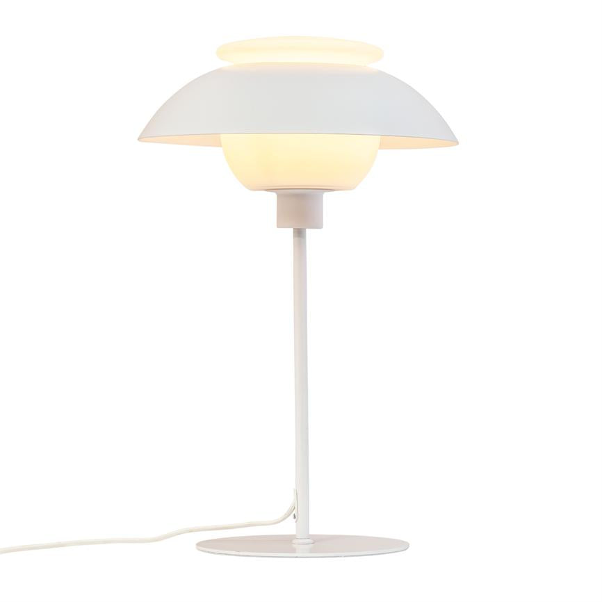 Dyberg Larsen Opus bordlampe hvit opalglass