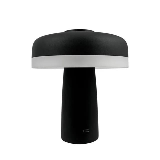 Dyberg Larsen Porter bordlampe svart oppladbar