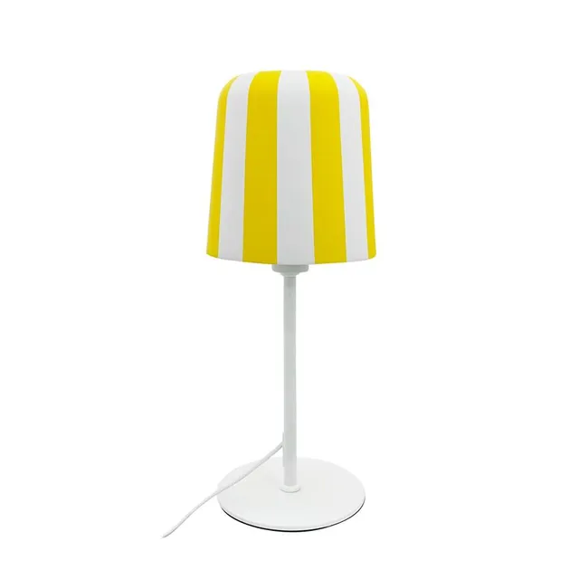 Dyberg Larsen Gry bordlampe gul stripet