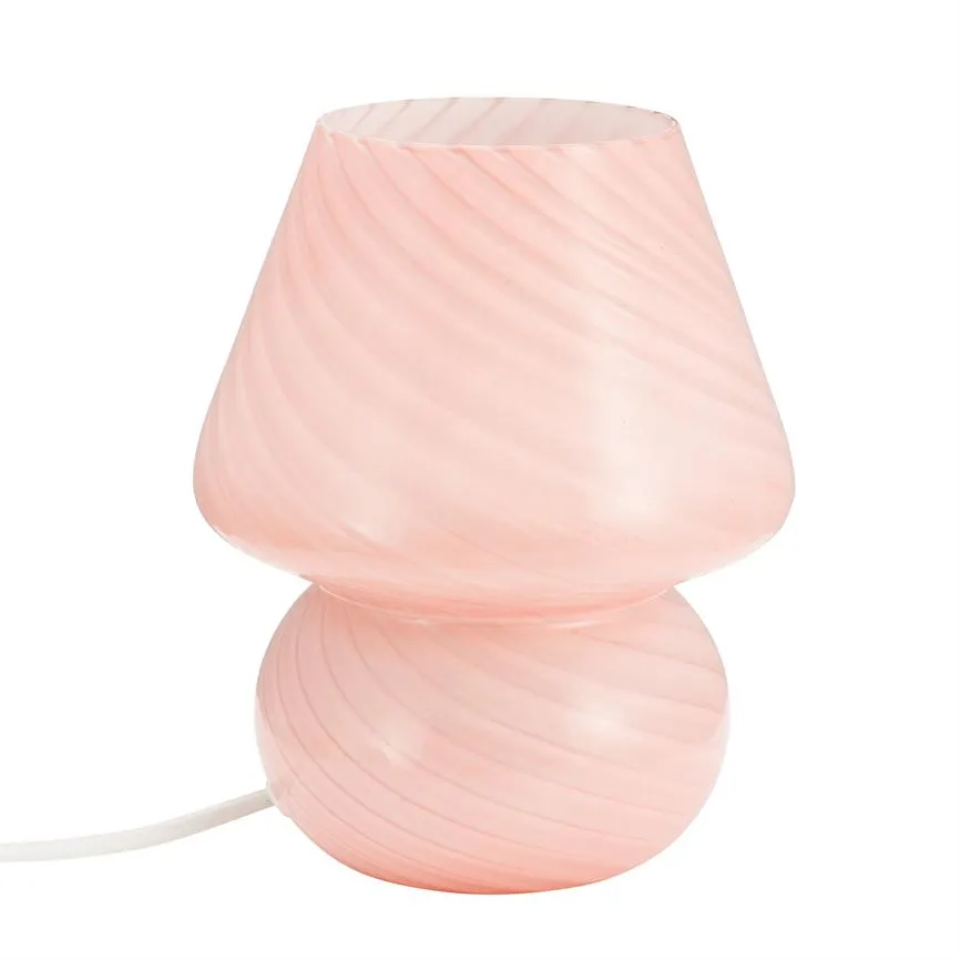 Dyberg Larsen Fanny bordlampe rosa opalglass stemningslys