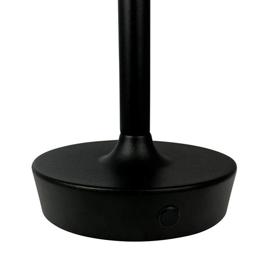 Dyberg Larsen Flow bordlampe svart oppladbar