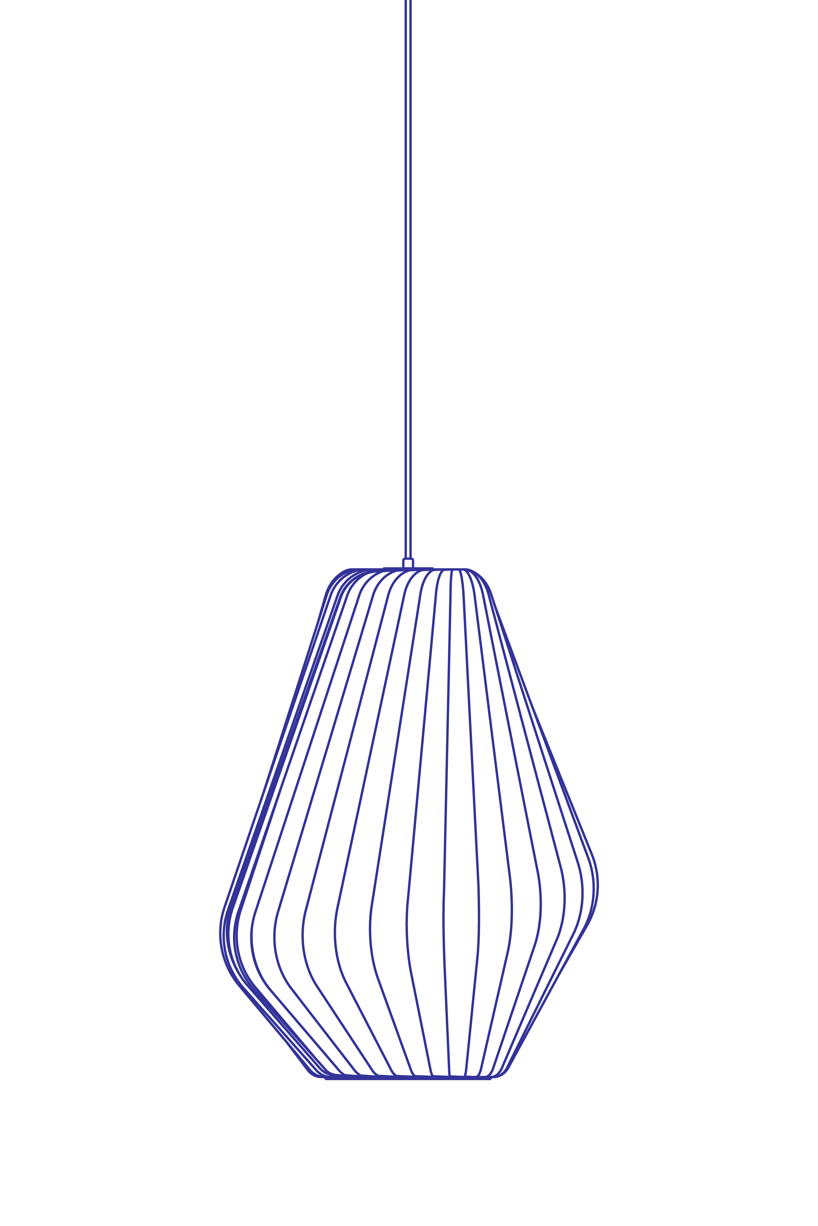 Tom Rossau TR31 Pendant pendellampe hvit myk