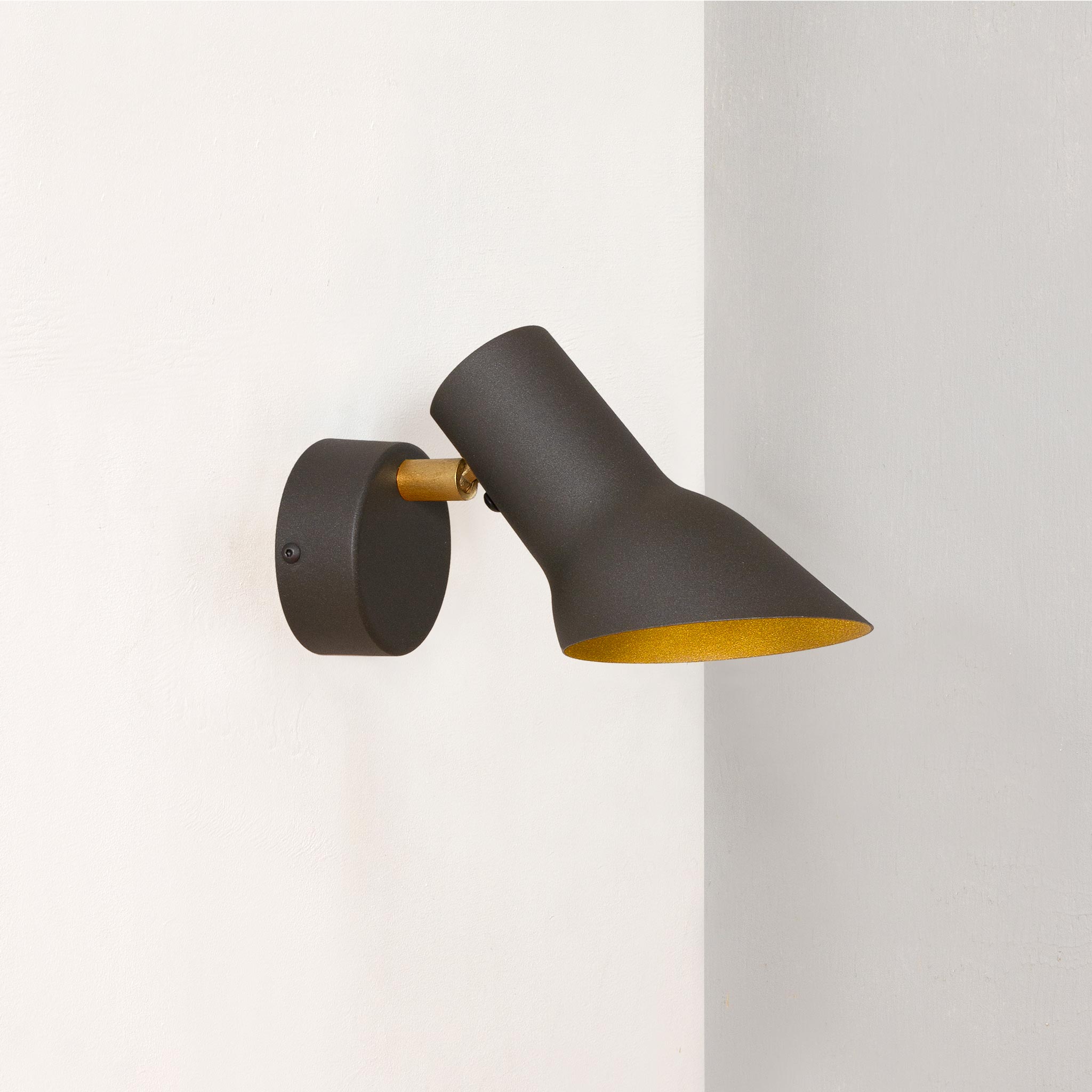 Zlamp Q10 430 vegglampe mørkegrå leselys