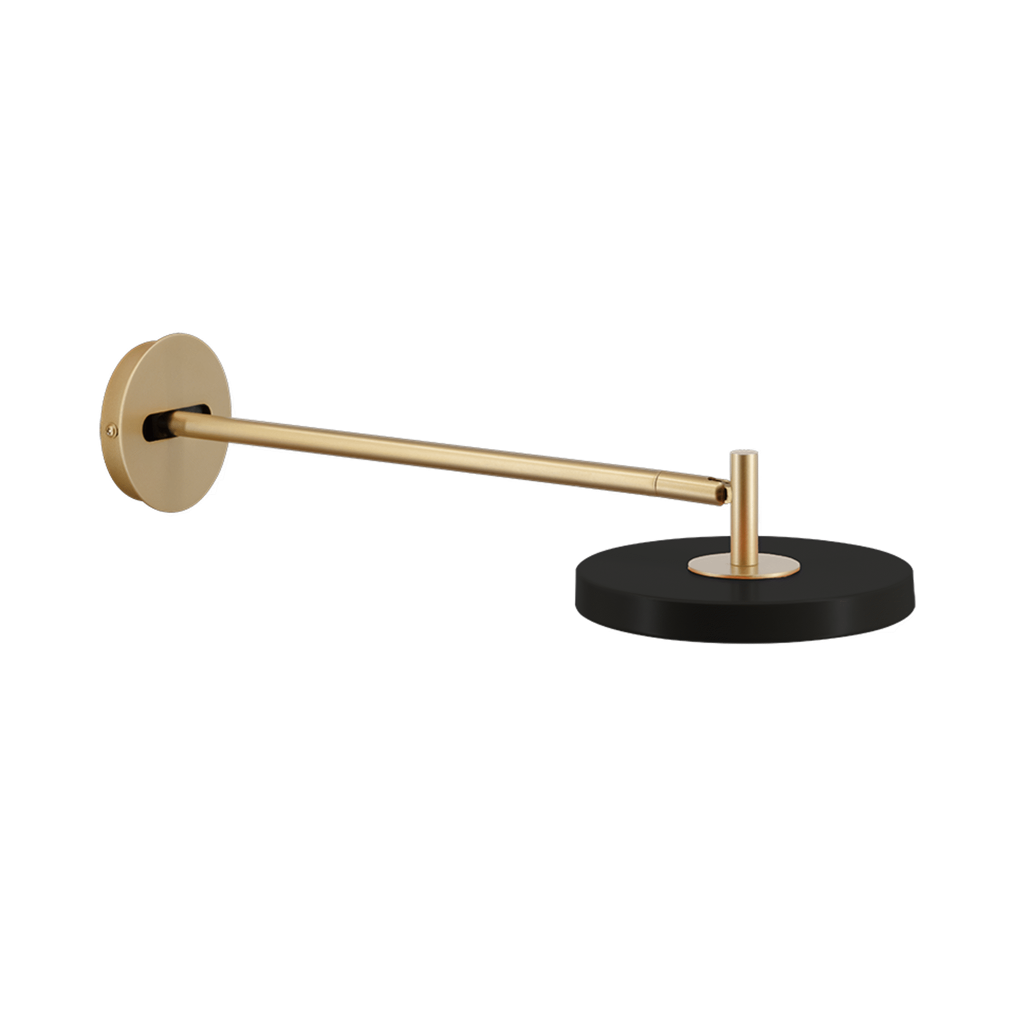 UMAGE Asteria Long vegglampe messing svart dimbar