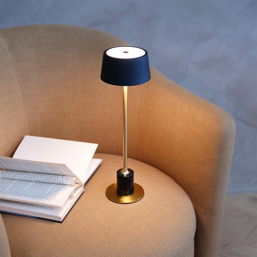 Dyberg Larsen Yoyo bordlampe svart oppladbar