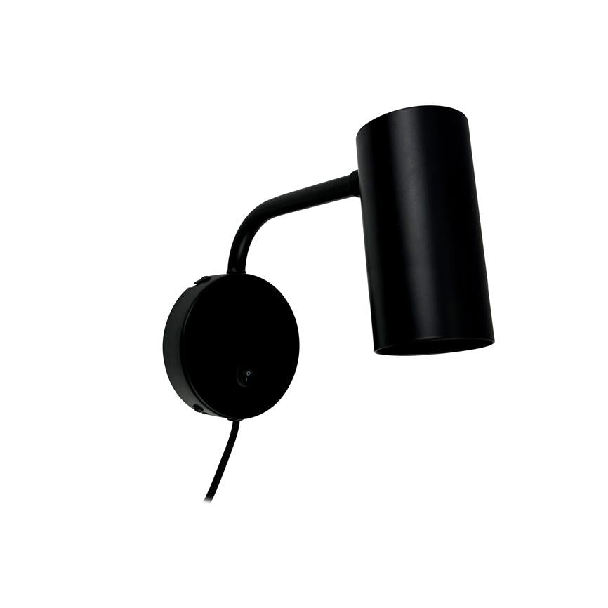 Dyberg Larsen Skagerrak vegglampe svart metall GU10
