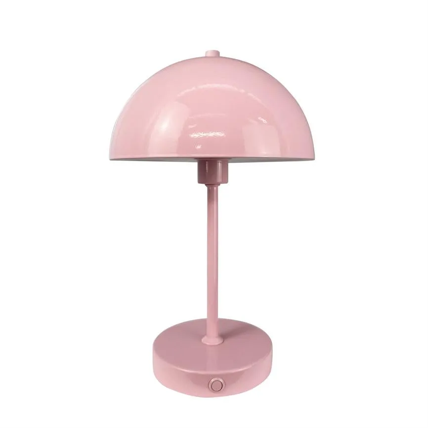 Dyberg Larsen Stockholm V2.0 bordlampe rosa oppladbar