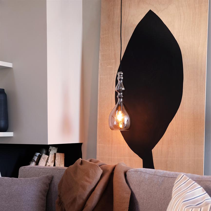 Dyberg Larsen Lea pendel smoke glasslampe