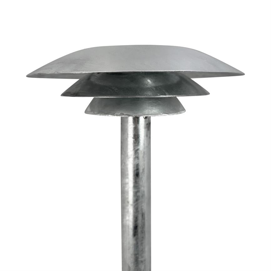 Dyberg Larsen DL25 utelampe galvanisert oppladbar