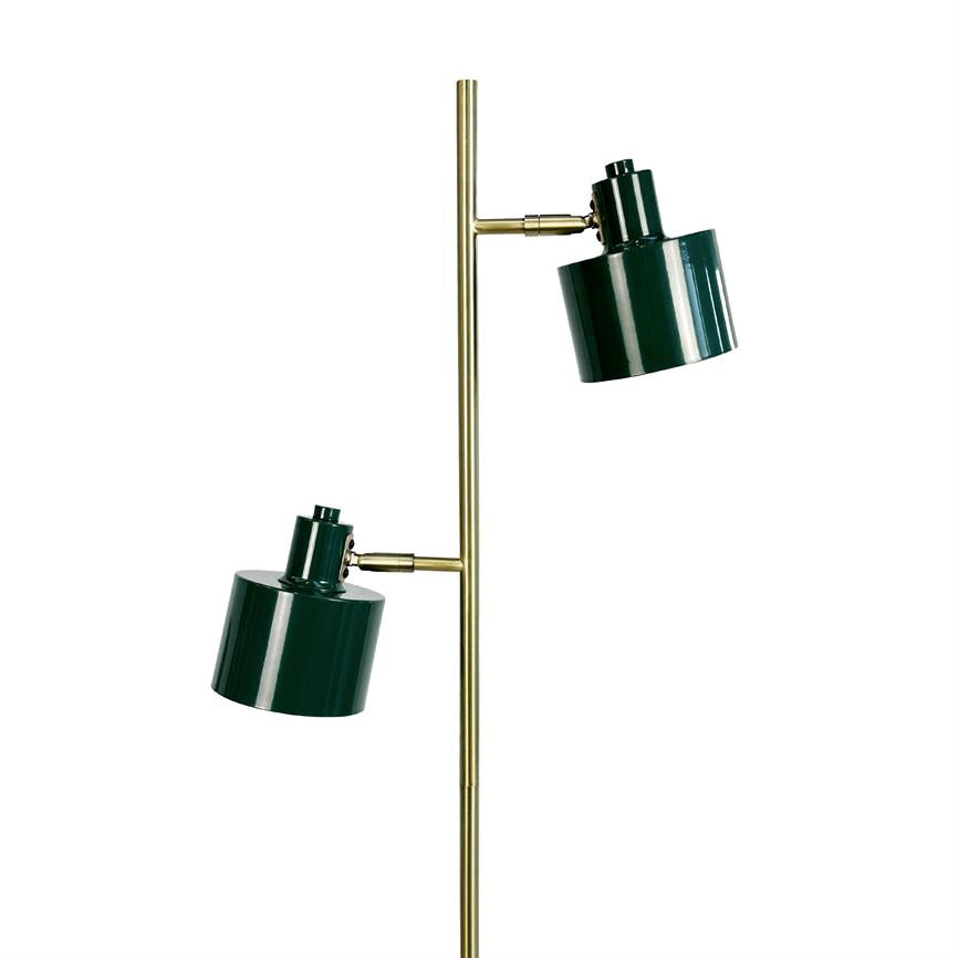 Dyberg Larsen Ocean gulvlampe mørkegrønn messing