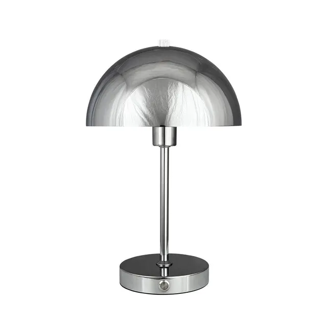 Dyberg Larsen Stockholm 2.0 bordlampe krom oppladbar