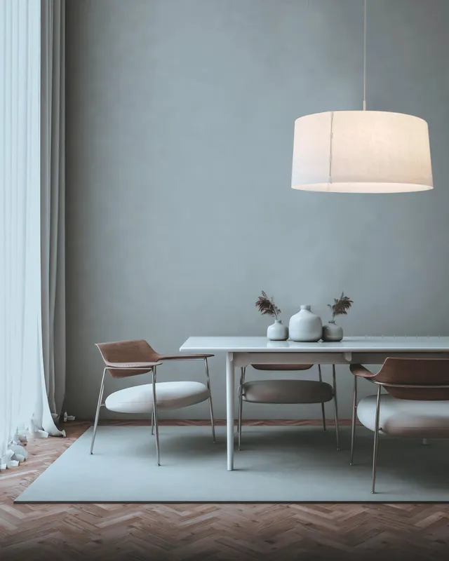 Zlamp Z pendel 80 cm taklampe hvit morbærpapir