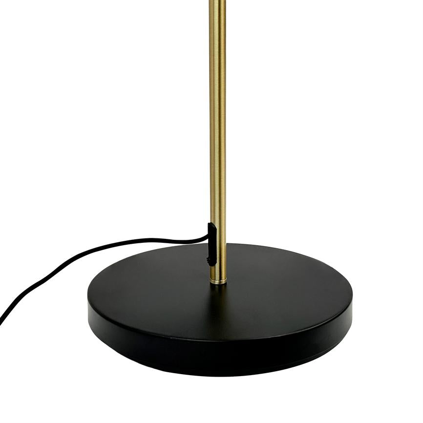 Dyberg Larsen Ocean gulvlampe sort messing
