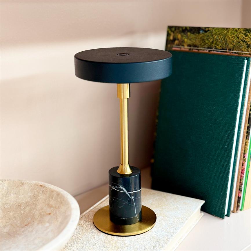 Dyberg Larsen Starlight Mini bordlampe svart marmor