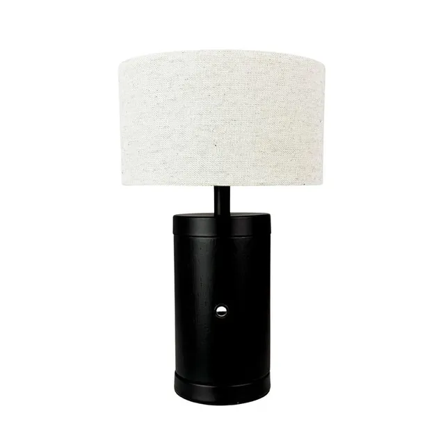 Dyberg Larsen Mellow bordlampe sort natur LED