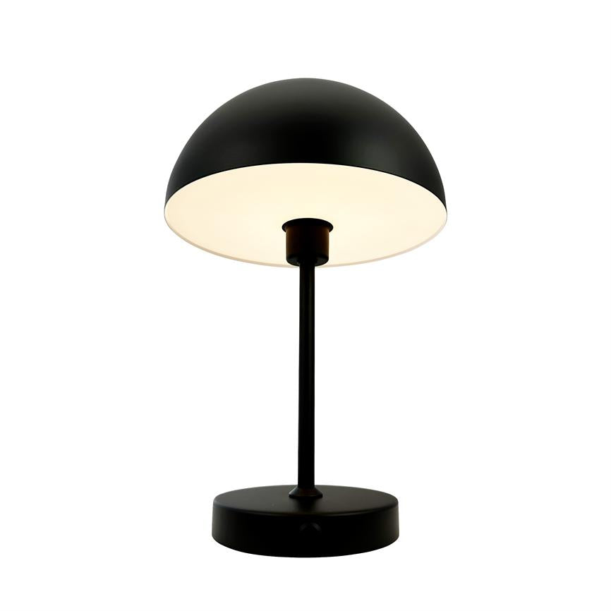 Dyberg Larsen Stockholm 2.0 bordlampe sort oppladbar