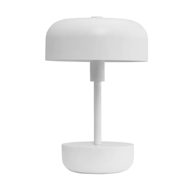 Dyberg Larsen Haipot bordlampe hvit oppladbar touch
