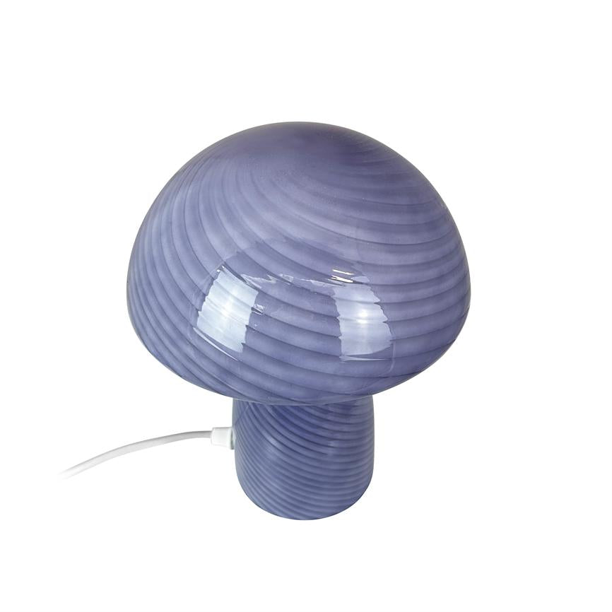 Dyberg Larsen Jenny Mushroom bordlampe blå glass