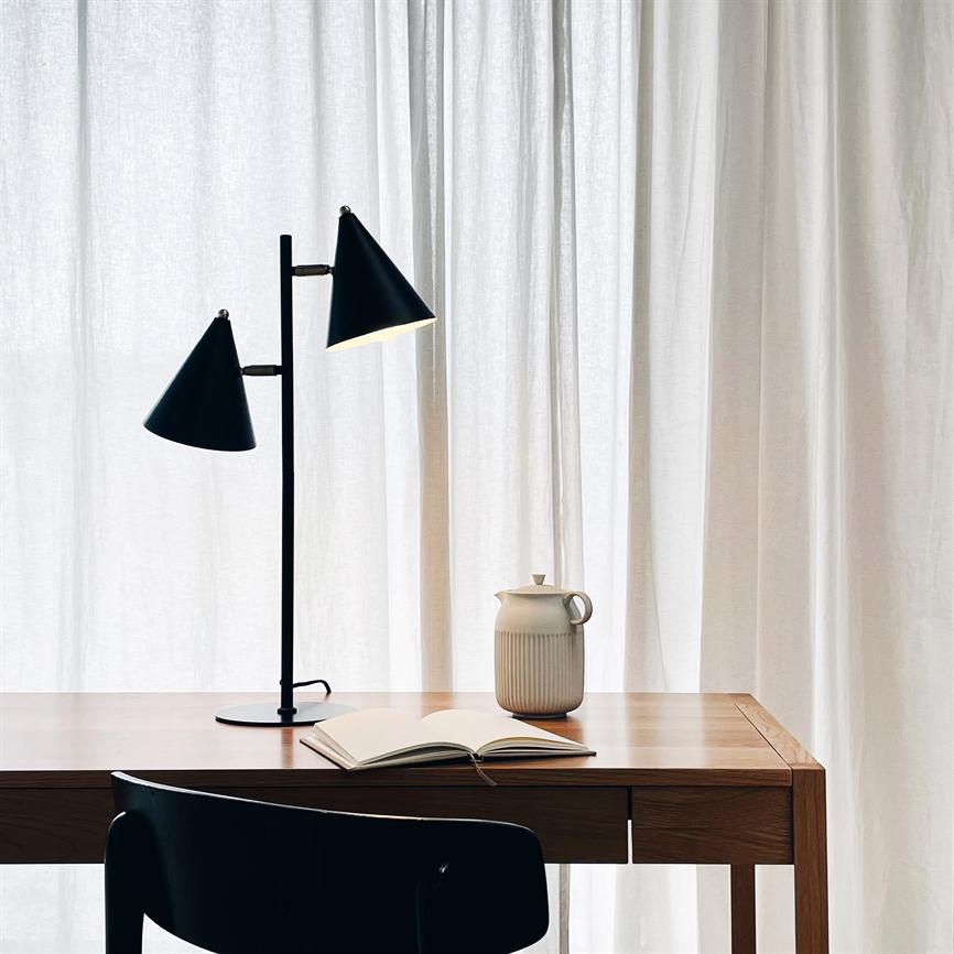 Dyberg Larsen Rouen bordlampe sort metall