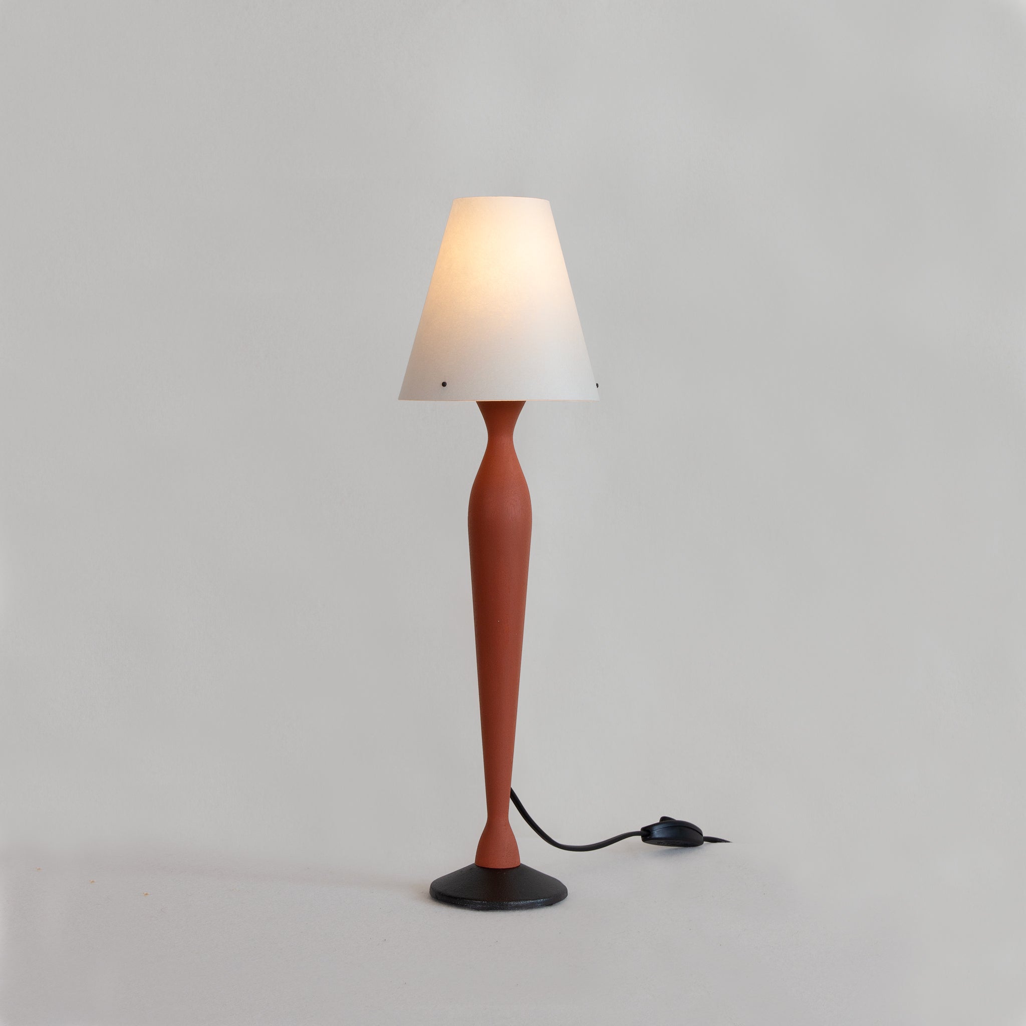 Zlamp Rebecca liten bordlampe grønngrå bjørk