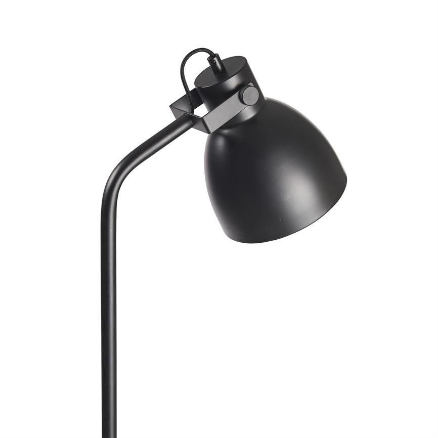 Dyberg Larsen Coast gulvlampe svart med vippbar skjerm