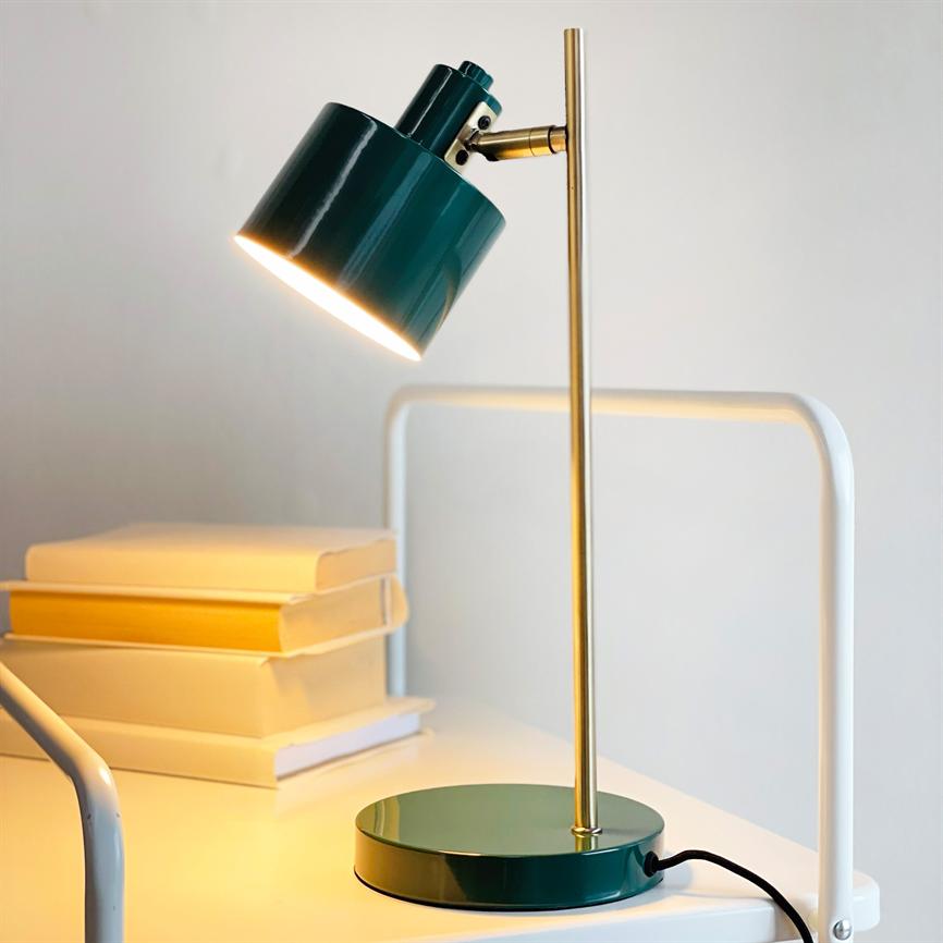 Dyberg Larsen Ocean bordlampe grønn messing