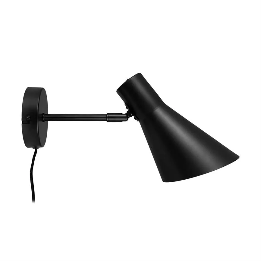 Dyberg Larsen DL12 vegglampe sort matt