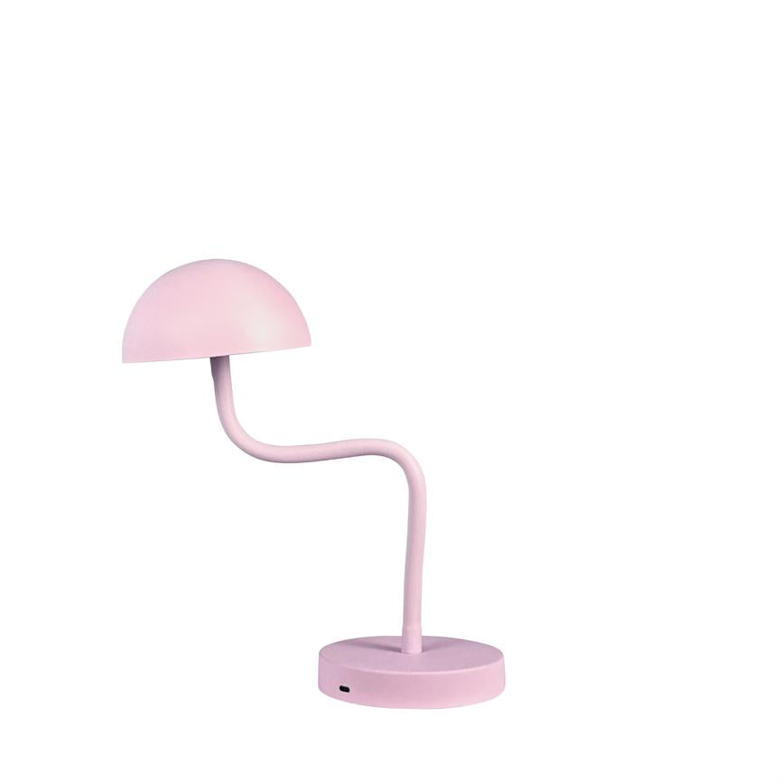 Dyberg Larsen Fonzy bordlampe rosa fleksibel